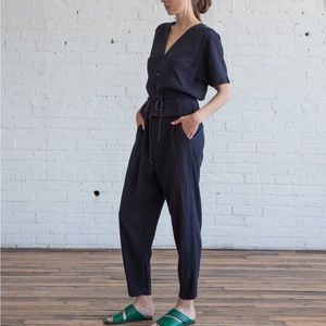 Black Crane Short Sleeve Sack Jumper $395